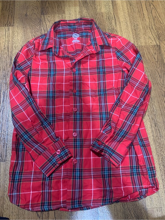 wonder nation Other - wonder nation Red Plaid Button-Down Shirt